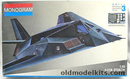 Monogram 1/48 F-117A Stealth Fighter With Photoetched Details, 5834 plastic model kit
